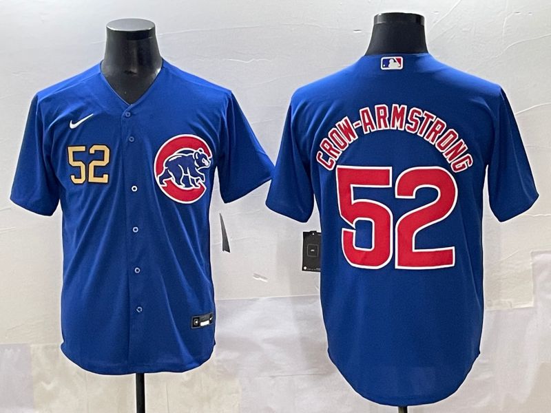 Men 2025 Chicago Cubs #52 Crow-Armstrong Blue Game Nike MLB Jersey style 4->chicago cubs->MLB Jersey